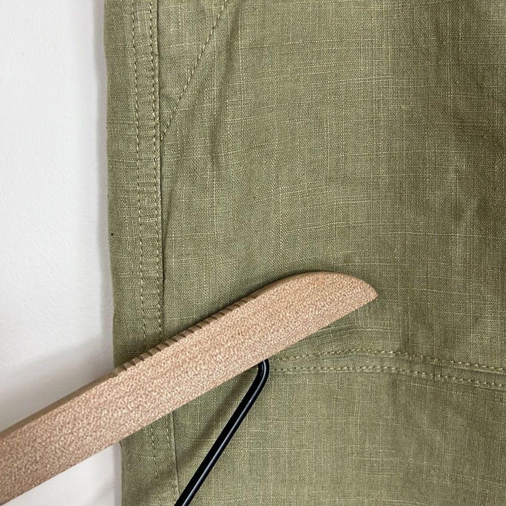 J. Crew Women's Linen Seaside Cargo Pant Straight Leg Utility Casual Size 6 Tall - Picture 11 of 11
